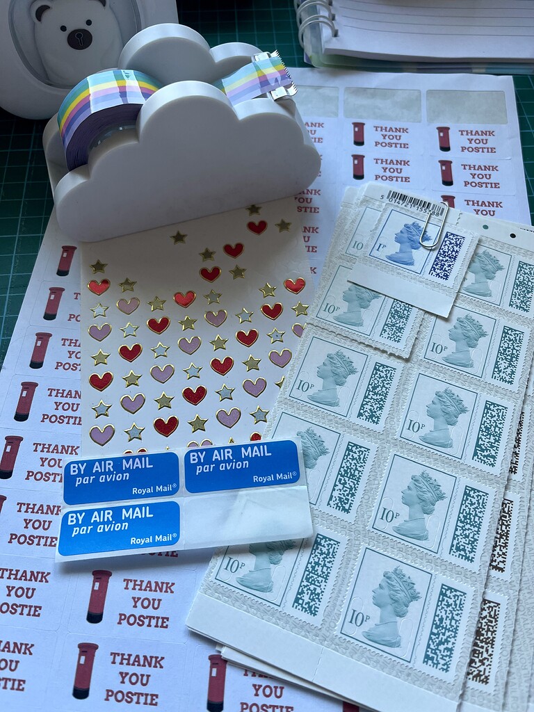What have you USED from your stash for Postcrossing? 😁